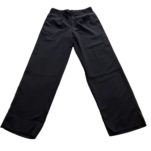 EMANUEL Emanuel Ungaro Men's 100% Wool Dress Pants; Black; Waist 32"; Inseam 30" - Picture 1 of 6